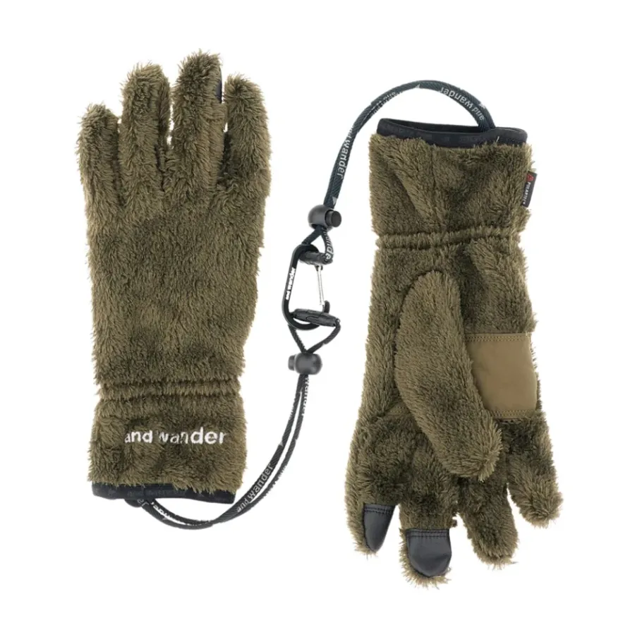 And Wander High Loft Fleece Handschoenen-Heren Handschoenen