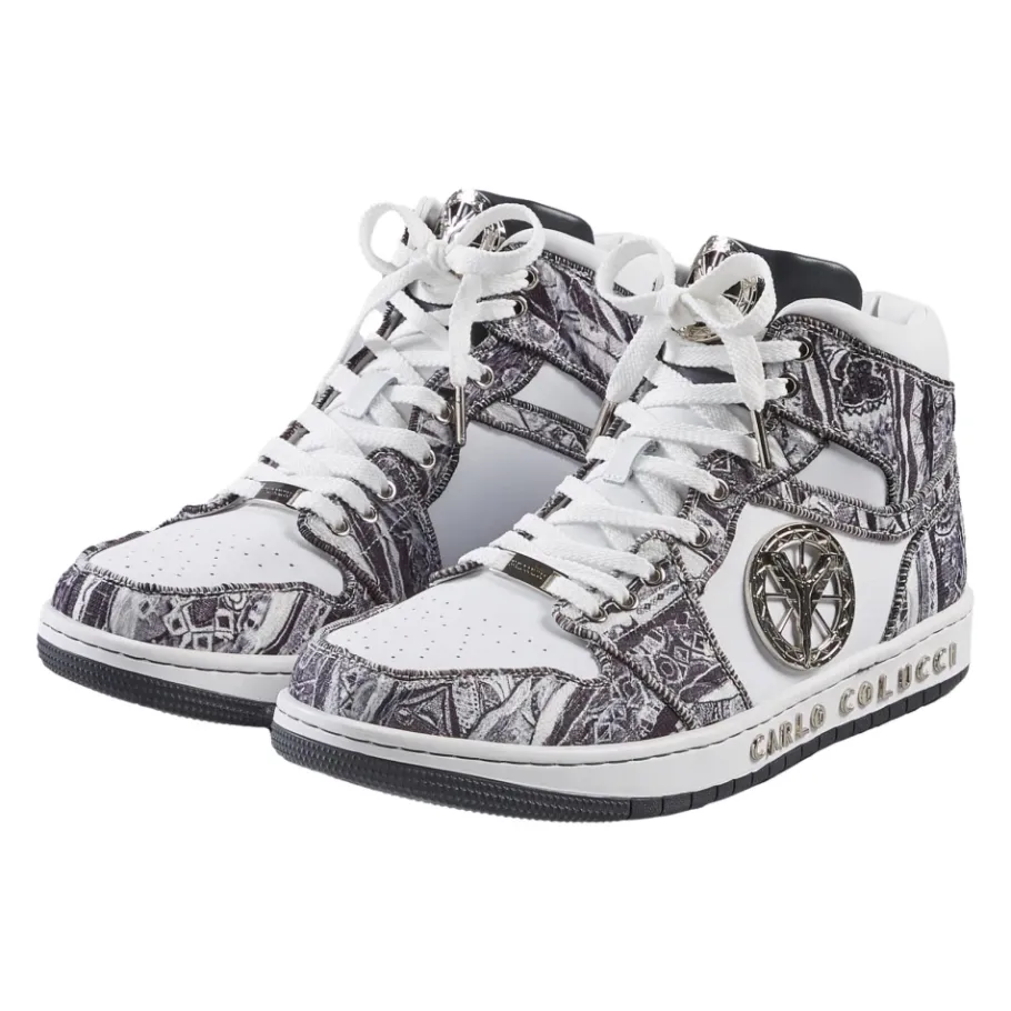Carlo Colucci High-Strick Sneaker Dal Ri - Uniek Artistiek Ontwerp-Heren Sneakers