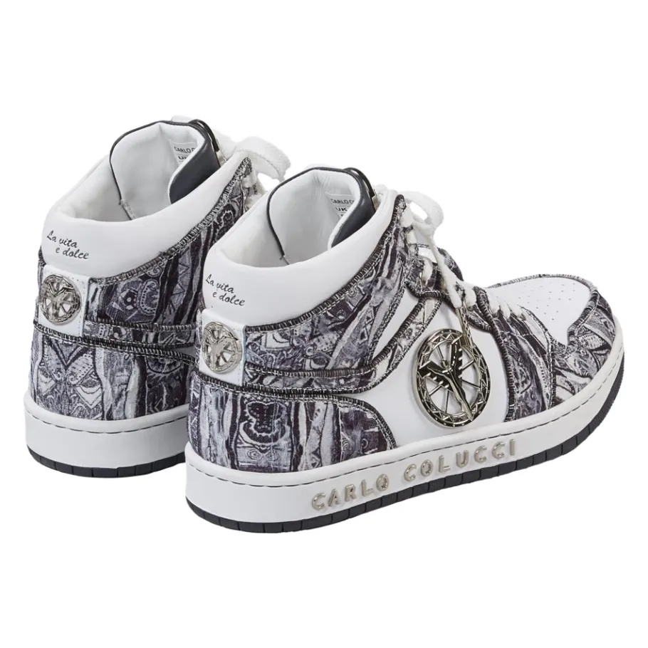 Carlo Colucci High-Strick Sneaker Dal Ri - Uniek Artistiek Ontwerp-Heren Sneakers