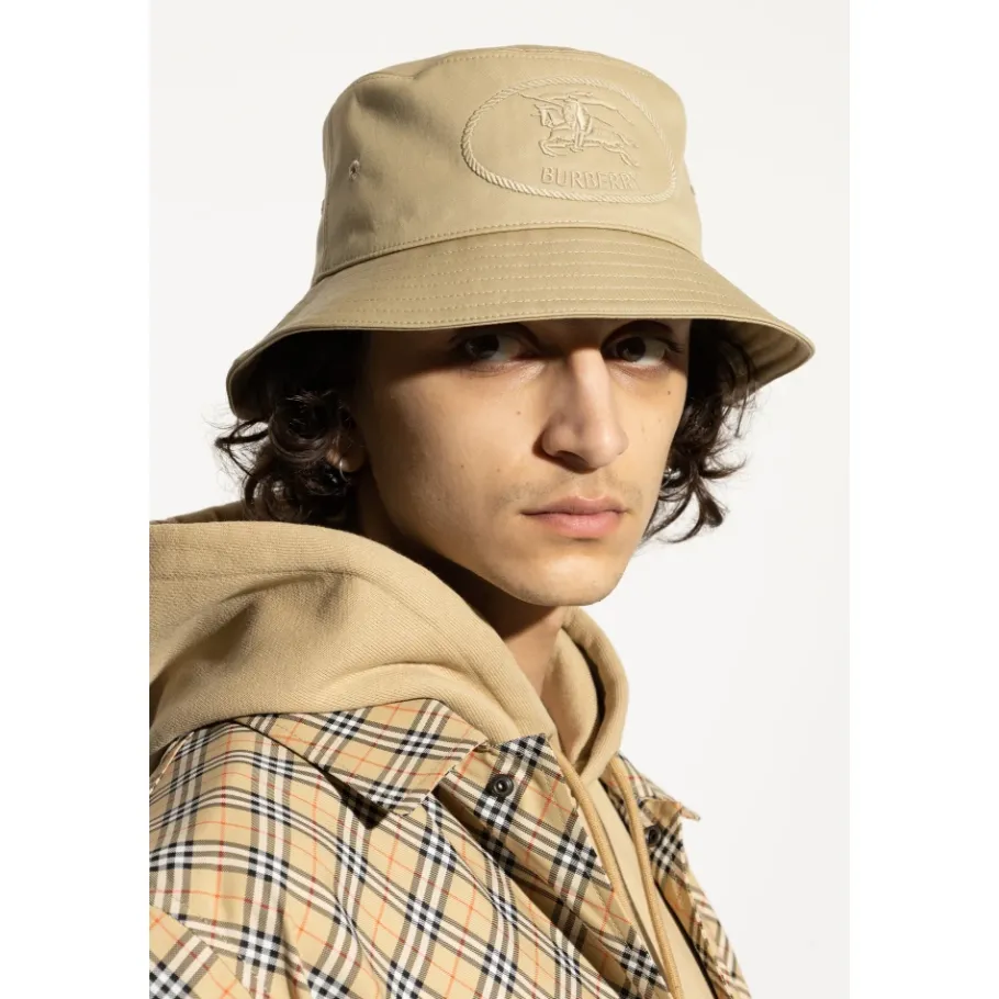 Burberry Hoed met logo-Heren Hoeden