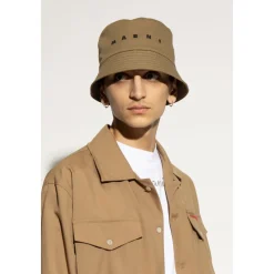 Marni Hoed met Logo-Heren Hoeden