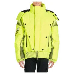 Balmain Hooded Neon Quilted Jacket-Heren Jassen