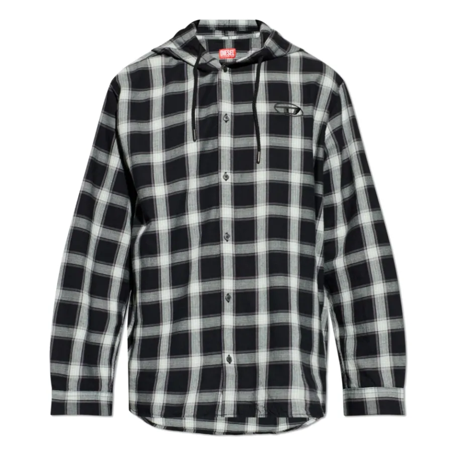 Diesel Hooded Shirt-Heren Overhemden
