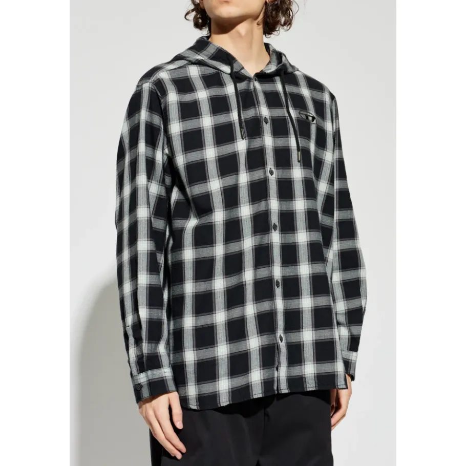 Diesel Hooded Shirt-Heren Overhemden