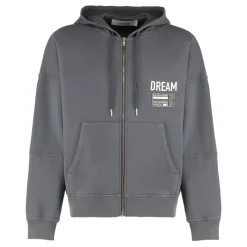 Golden Goose Hoodie met volledige rits van katoen-Heren Truien & Vesten