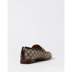 Gucci Horsebit Loafer GG Supreme Canvas-Heren Instappers & Slip Ons