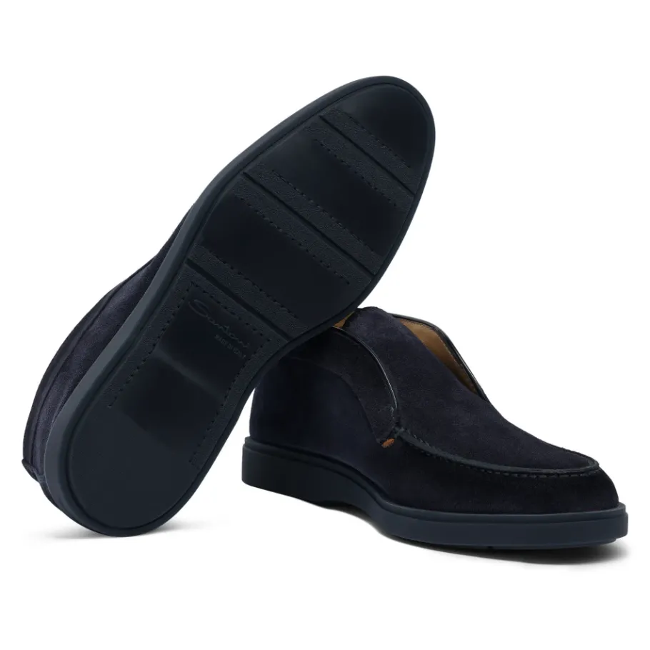 Santoni Instaplaarzen met ronde neus-Heren Laarzen