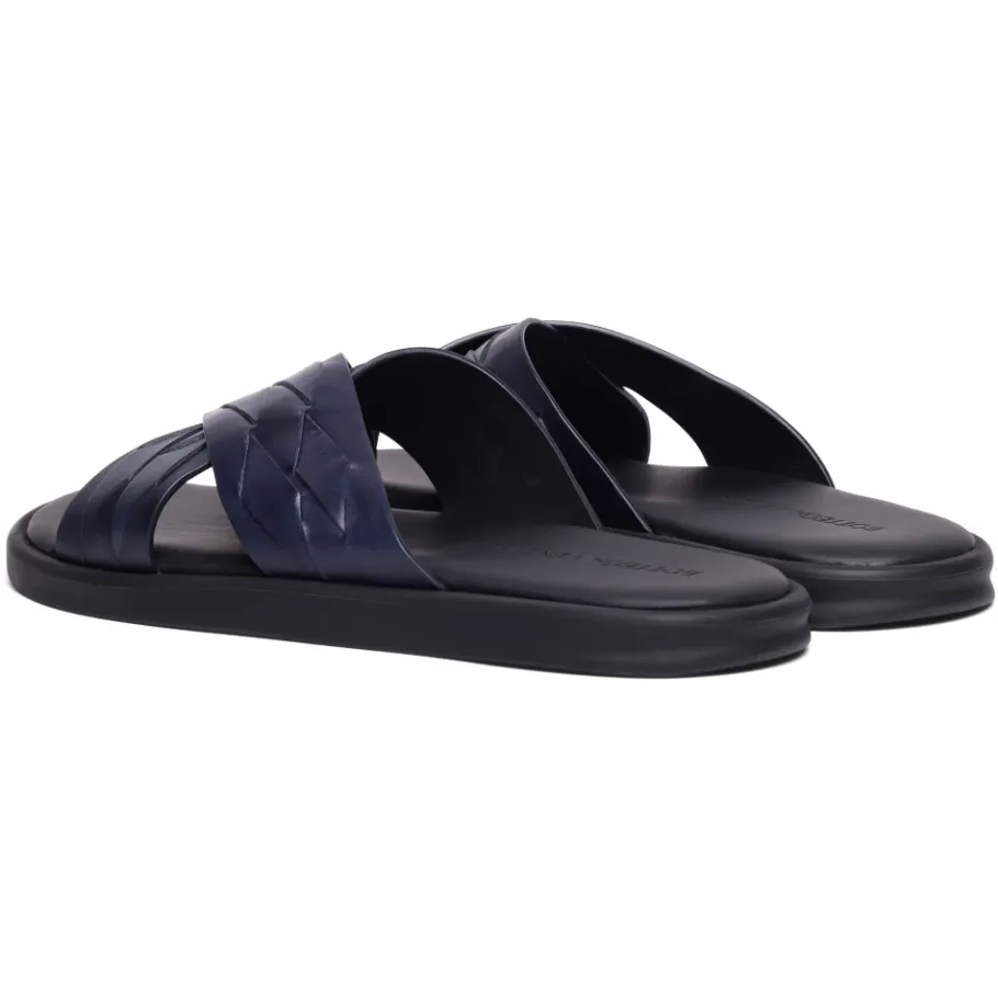 Bottega Veneta Intrecciato Crisscross Slippers-Heren Slippers