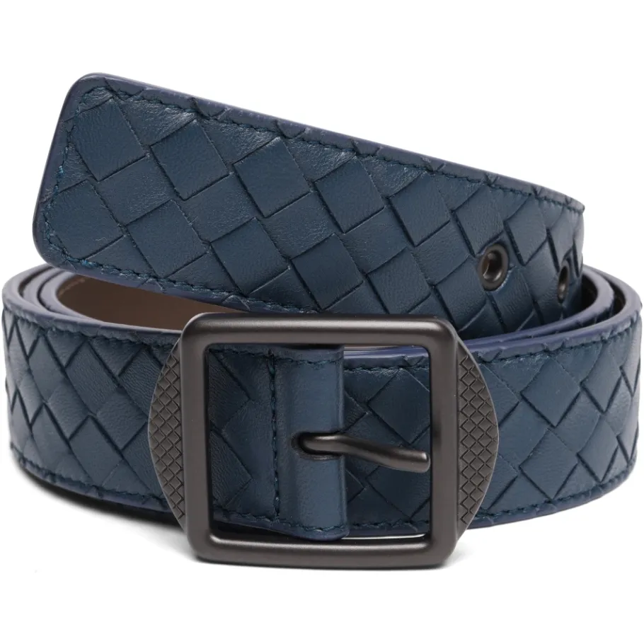 Bottega Veneta Intrecciato leren riem-Heren Riemen