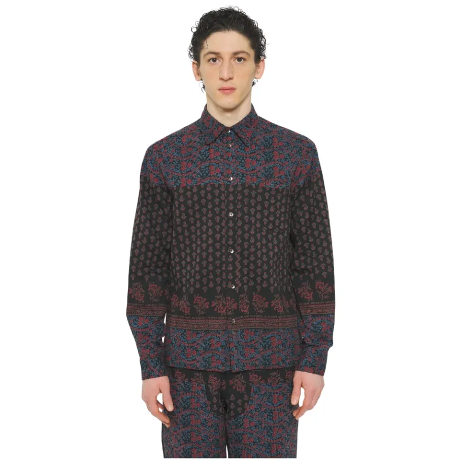 Antik Batik Irina Print Blouse-Heren Overhemden