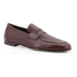 Tod's Italiaanse leren instapper met monogram-Heren Instappers & Slip Ons