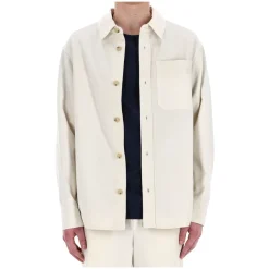 A.P.C. Ivoor overshirt voor lente-zomer-Heren Overhemden
