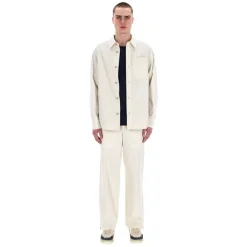 A.P.C. Ivoor overshirt voor lente-zomer-Heren Overhemden