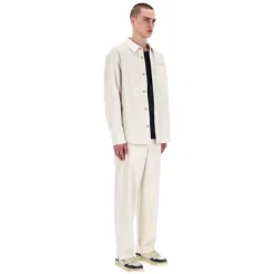 A.P.C. Ivoor overshirt voor lente-zomer-Heren Overhemden