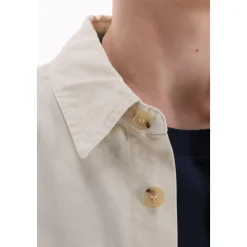 A.P.C. Ivoor overshirt voor lente-zomer-Heren Overhemden