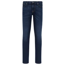 Emporio Armani J06 Slim-fit, gewassen comfort-denim jeans van 11.5 oz-Heren Jeans