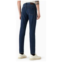 Emporio Armani J06 Slim-fit, gewassen comfort-denim jeans van 11.5 oz-Heren Jeans
