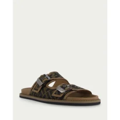 Fendi Jacquard FF Motif Sandalen-Heren Slippers