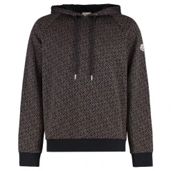 Moncler Jacquard Logo Gebreide Hoodie-Heren Truien & Vesten