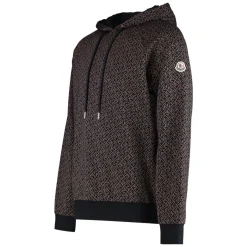 Moncler Jacquard Logo Gebreide Hoodie-Heren Truien & Vesten