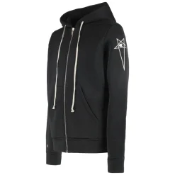 Rick Owens Jason's hoodie met volledige rits-Heren Truien & Vesten