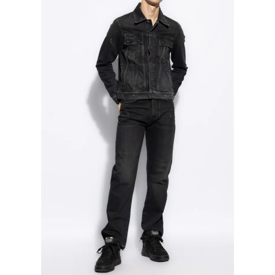 Amiri Jeans met een vintage-effect-Heren Jeans