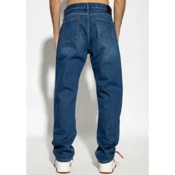Off White Jeans met Logo-Heren Jeans