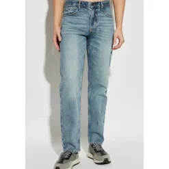Emporio Armani Jeans met taps toelopende pijpen-Heren Jeans