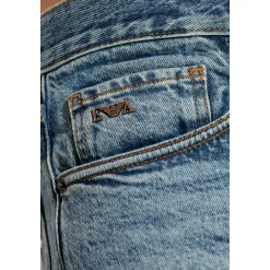 Emporio Armani Jeans met taps toelopende pijpen-Heren Jeans