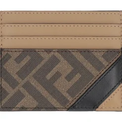 Fendi Kaarthouder van gecoat canvas-Heren Portefeuilles