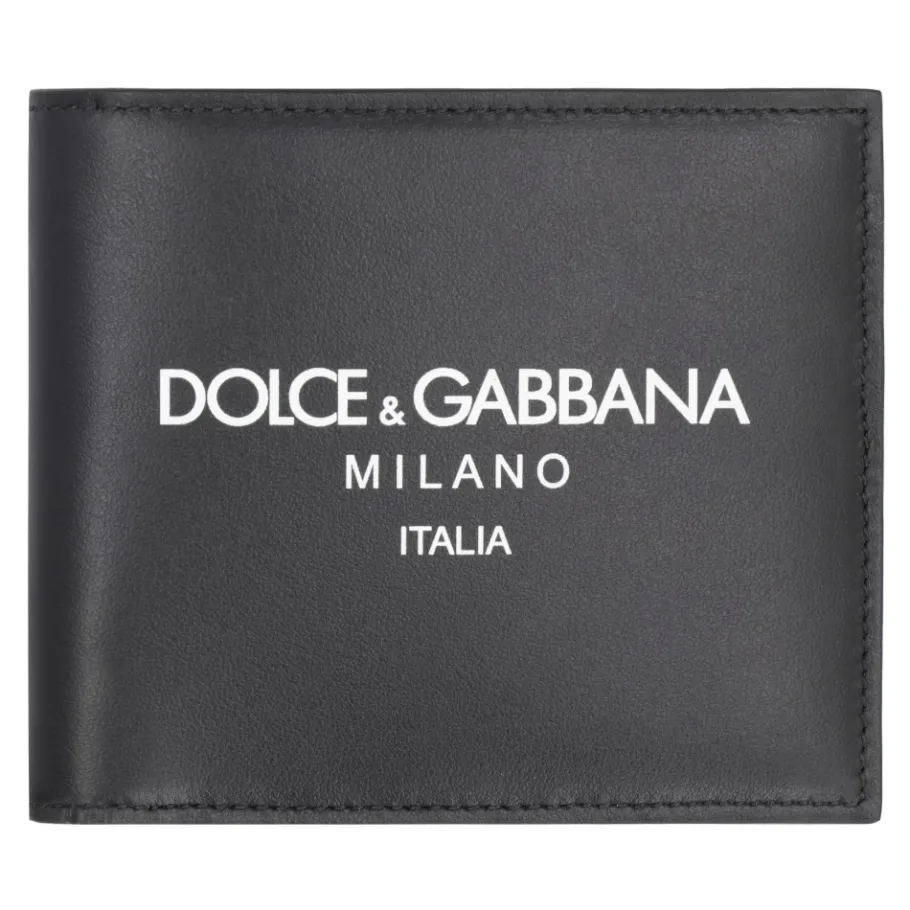 Dolce & Gabbana Kalfsleer Nappa Portemonnee-Heren Portefeuilles
