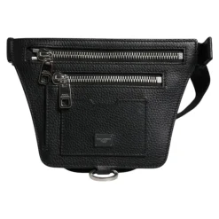 Dolce & Gabbana Kalfsleren Fanny Pack met Logo Plaque-Heren Tassen