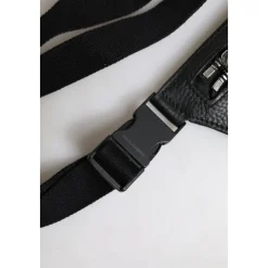 Dolce & Gabbana Kalfsleren Fanny Pack met Logo Plaque-Heren Tassen