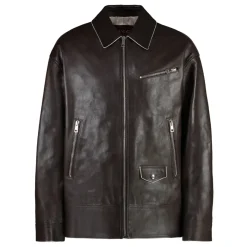 Gucci Kalfsleren Jas-Heren Jassen