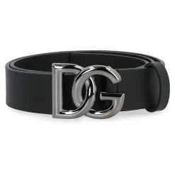 Dolce & Gabbana Kalfsleren Riem met Logo-Heren Riemen