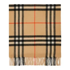 Burberry Kasjmier Ruitpatroon Geribbeld Sjaal-Heren Sjaals