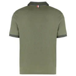 Thom Browne Katoenen Gebreide Polo-Heren Shirts