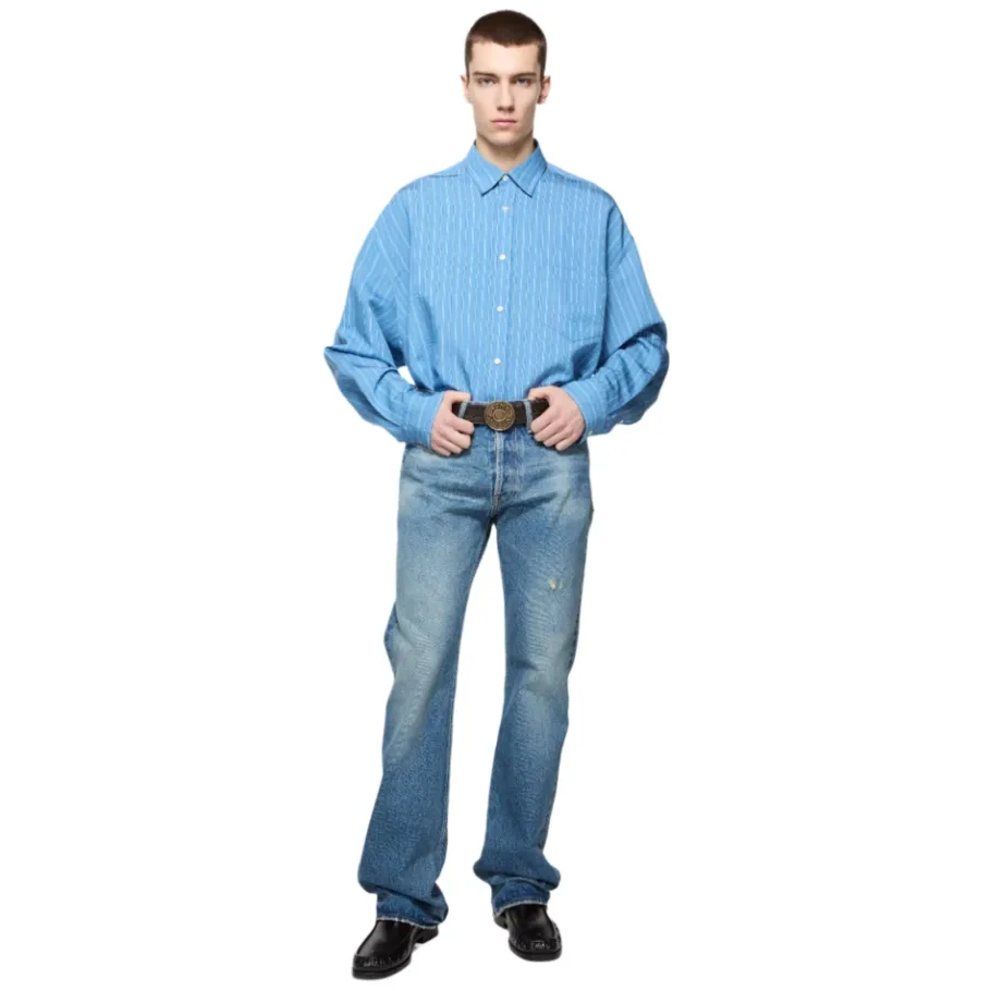 Acne Studios Katoenen knoopshirt-Heren Overhemden