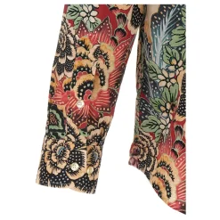 Etro Katoenen overhemd met geplaatste print-Heren Overhemden