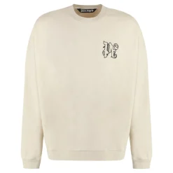 Palm Angels Katoenen sweatshirt met ronde hals-Heren Truien & Vesten