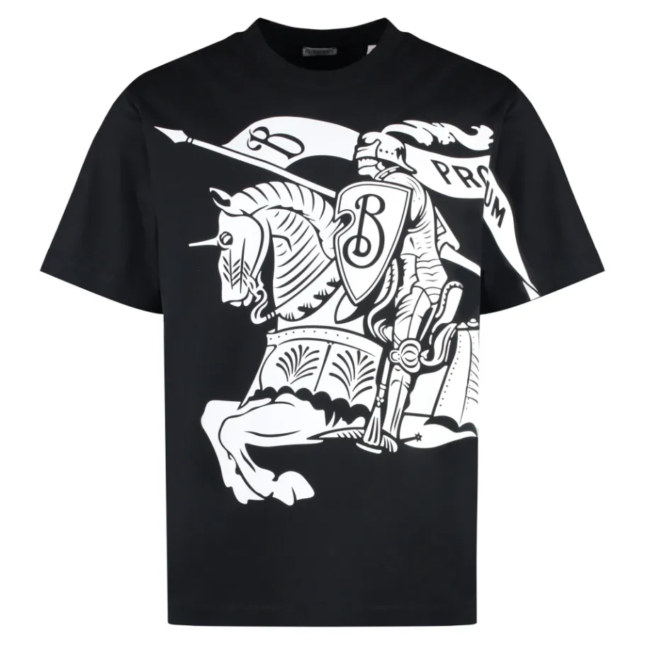 Burberry Katoenen T-shirt met ronde hals-Heren Shirts