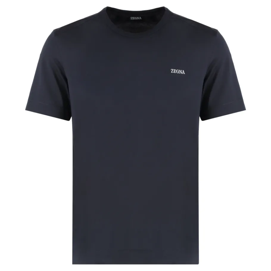 Zegna Katoenen T-shirt met ronde hals-Heren Shirts