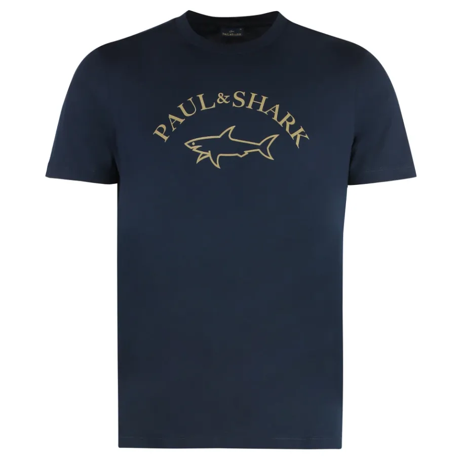 Paul & Shark Katoenen T-shirt met ronde hals-Heren Shirts