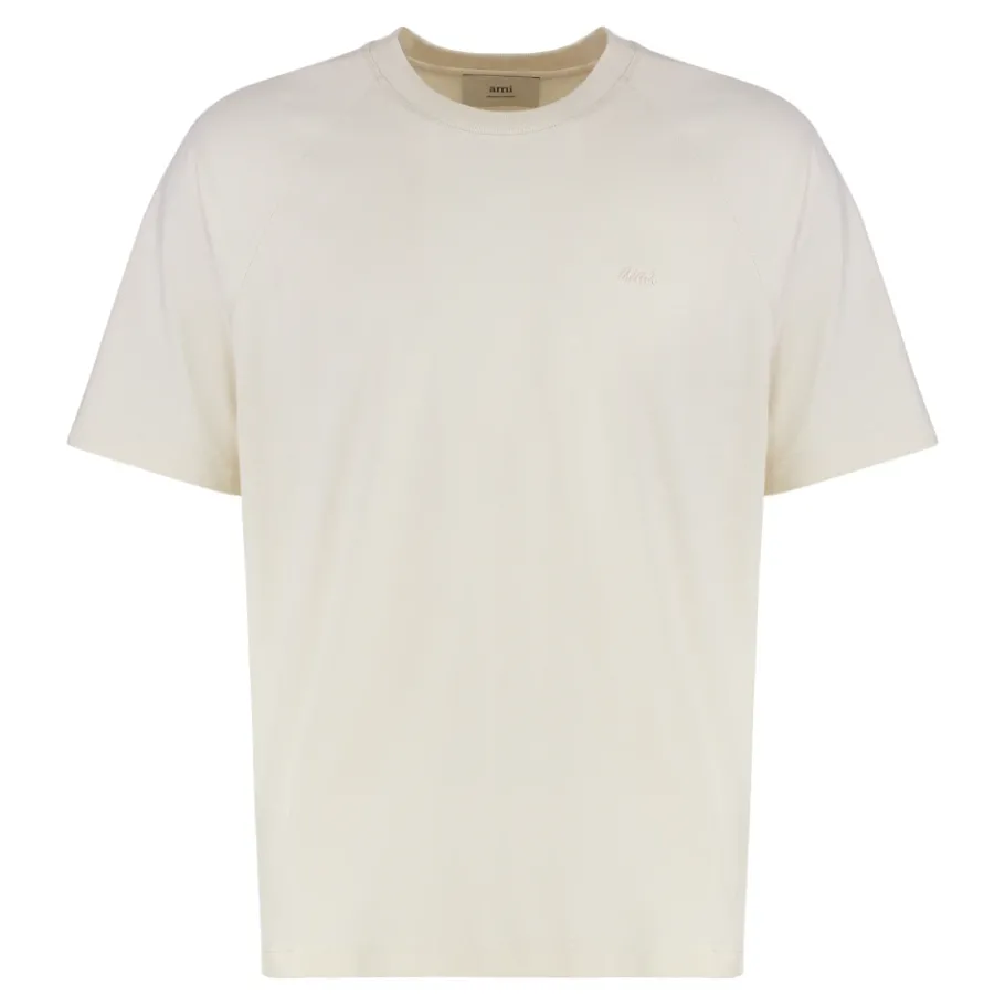 Ami Paris Katoenen T-shirt met ronde hals-Heren Shirts