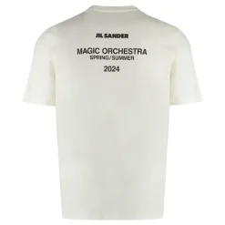 Jil Sander Katoenen T-shirt met ronde hals-Heren Shirts