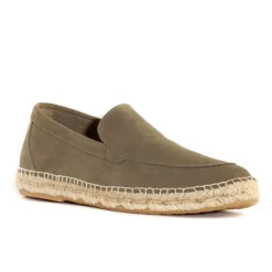 Abarca Khaki e Suède Loafers-Heren Espadrilles
