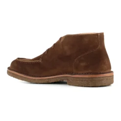 ASTORFLEX Khaki Suède Laarzen met Zichtbare Stiksels-Heren Laarzen