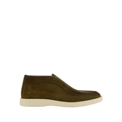 Santoni Khaki Suede Desert Boots-Heren Laarzen