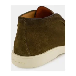 Santoni Khaki Suede Desert Boots-Heren Laarzen