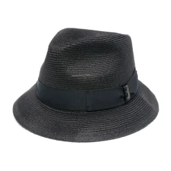 Borsalino Klassieke Fedora Hoed in Zwart-Heren Hoeden
